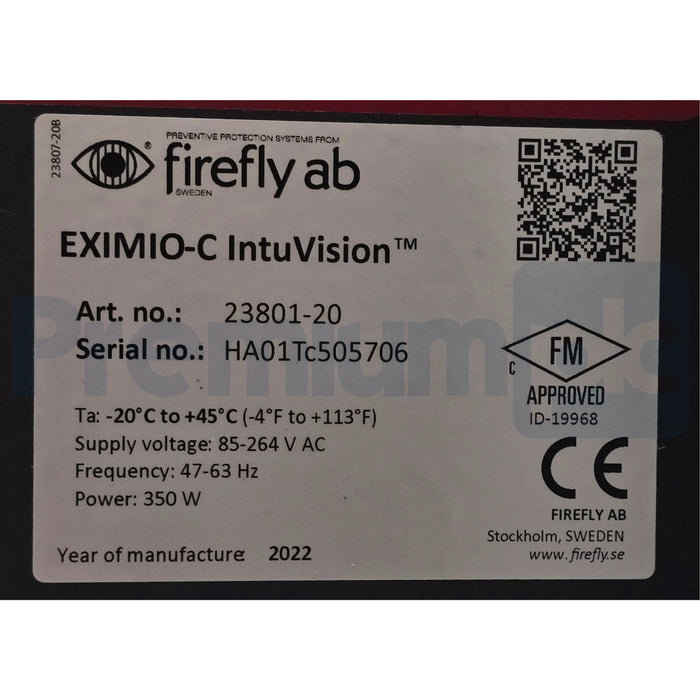 Firefly AB EXIMIO-C IntuVision - 23801-20 CONTROL UNIT w/XIO CARD - 26401 NSMP