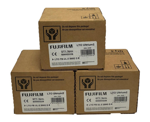 15 FUJIFILM 600003229 LTO Ultrium2 DATA CARTRIDGES 200/400GB OEM NSFS