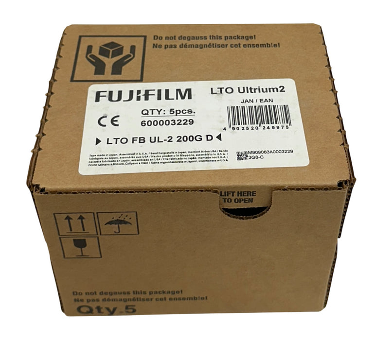 15 FUJIFILM 600003229 LTO Ultrium2 DATA CARTRIDGES 200/400GB OEM NSFS