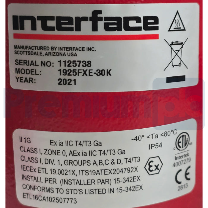 LUFKIN INTERFACE 1925FXE-30K WIRELESS POLISHED ROD LOAD CELL + POSITION NSMP