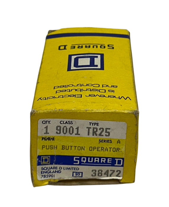 3 SQUARE D 9001 TR25 / 9001TR25 PUSH BUTTON OPERATORS Series A MUSHROOM OEM NSMP