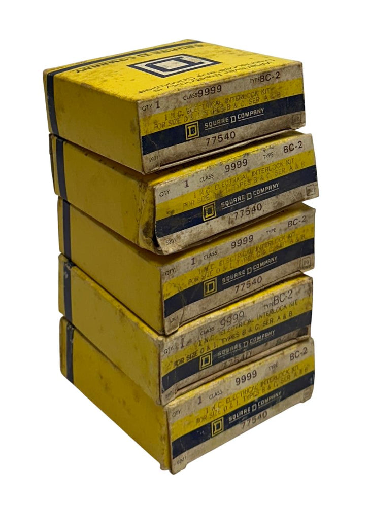 5 SQUARE D CLASS 9999 BC-2 / BC2 ELECTRICAL INTERLOCK KITS 1NC SIZE 0&1 OEM NSMP