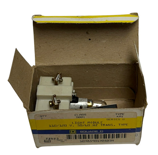 SQUARE D CLASS 9001 KM1 / 9001KM1 LIGHT MODULE 110/120V 50/60Hz TRANS TYPE NSMP
