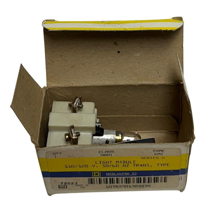 SQUARE D CLASS 9001 KM1 / 9001KM1 LIGHT MODULE 110/120V 50/60Hz TRANS TYPE NSMP