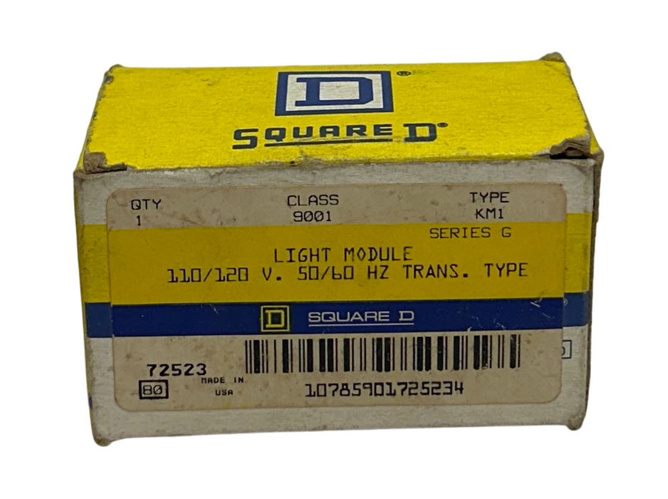 SQUARE D CLASS 9001 KM1 / 9001KM1 LIGHT MODULE 110/120V 50/60Hz TRANS TYPE NSMP