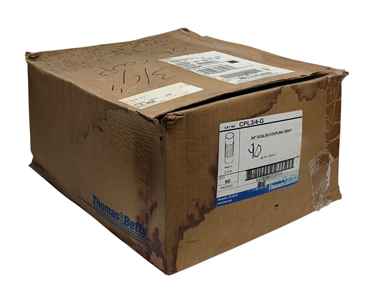 90 THOMAS & BETTS CPL3/4-G / CPL34G Ocal PVC COATED COUPLINGS 3/4'' GRAY NSMP
