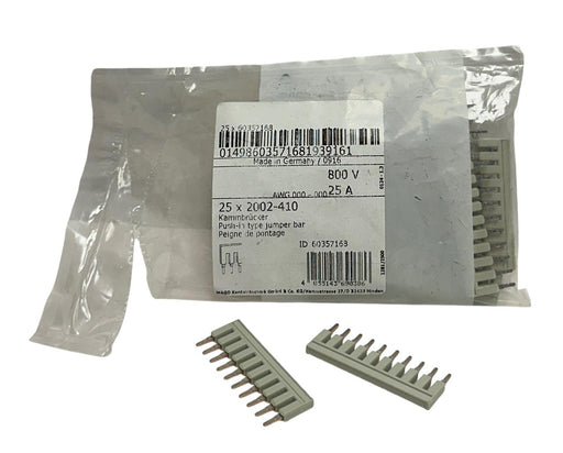 16 WAGO 2002-410 / 60357168 TOPJOB S 10-WAY SIDE JUMPERS PUSH-IN 25A 800V NSMP