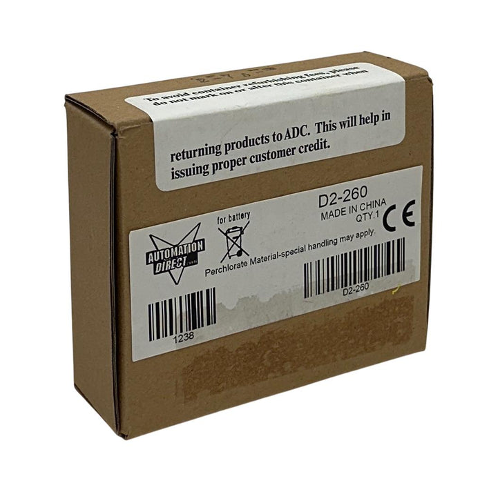 AUTOMATIONDIRECT D2-260 / D2260 DirectLOGIC CPU MODULE DL260 15.8K WORDS NSFS