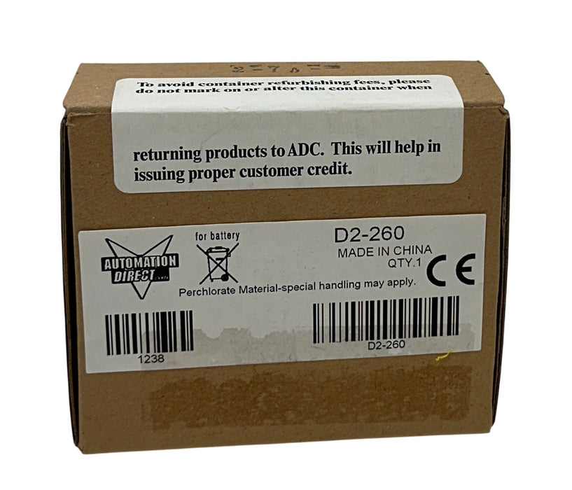 AUTOMATIONDIRECT D2-260 / D2260 DirectLOGIC CPU MODULE DL260 15.8K WORDS NSFS