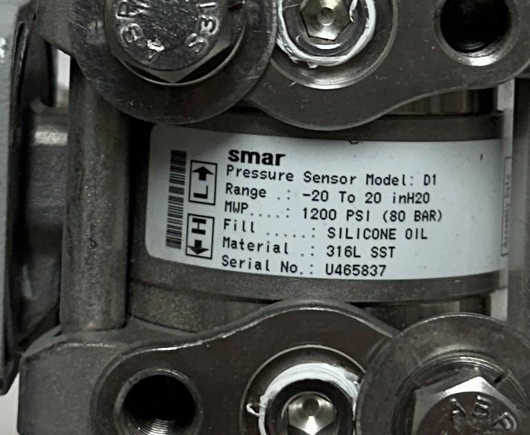 SMAR LD301 HART SMART PRESSURE TRANSMITTER 1/2'' W/ LONE STAR MANIFOLD ASSY USNP