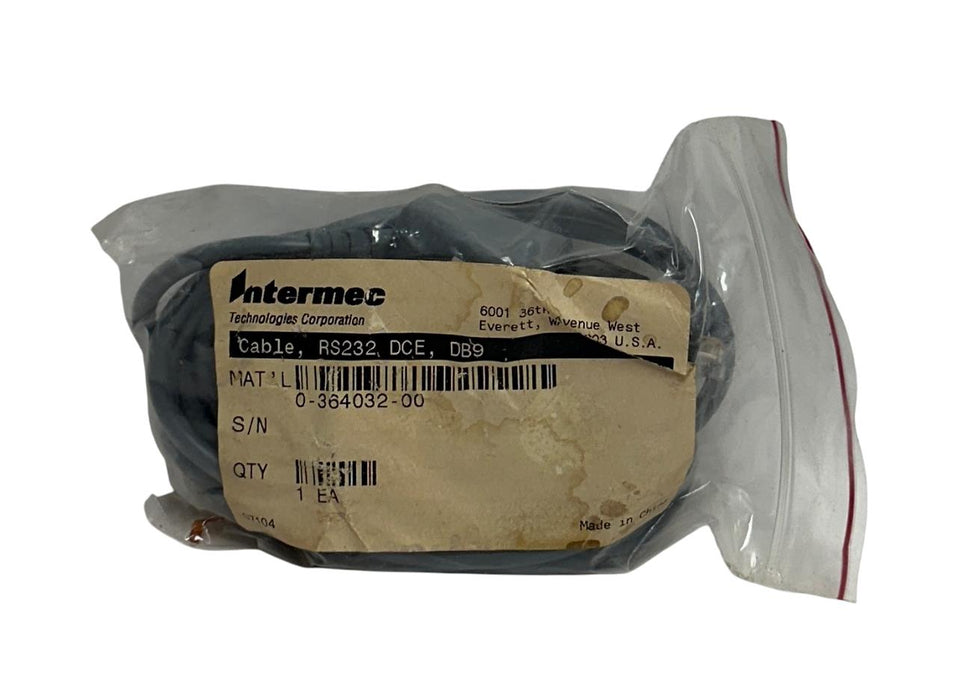 INTERMEC 0-364032-00 / 036403200 OEM RS-232 DCE DB9 CABLE Rev. 12 NSMP