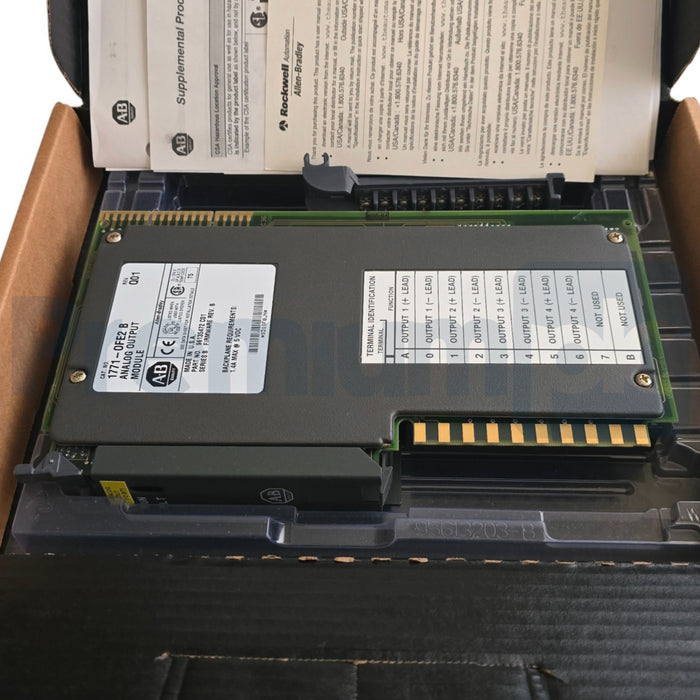ALLEN BRADLEY 1771-OFE2 /B PLC-5 ANALOG OUTPUT MODULE REV. Q01 F/W: B NSMP