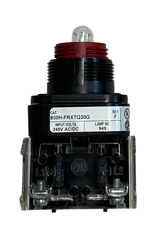 ALLEN BRADLEY 800H-FRXTQ20G /F ILLUMINATED PUSH-PULL DEVICE 30mm 240V NSMP *