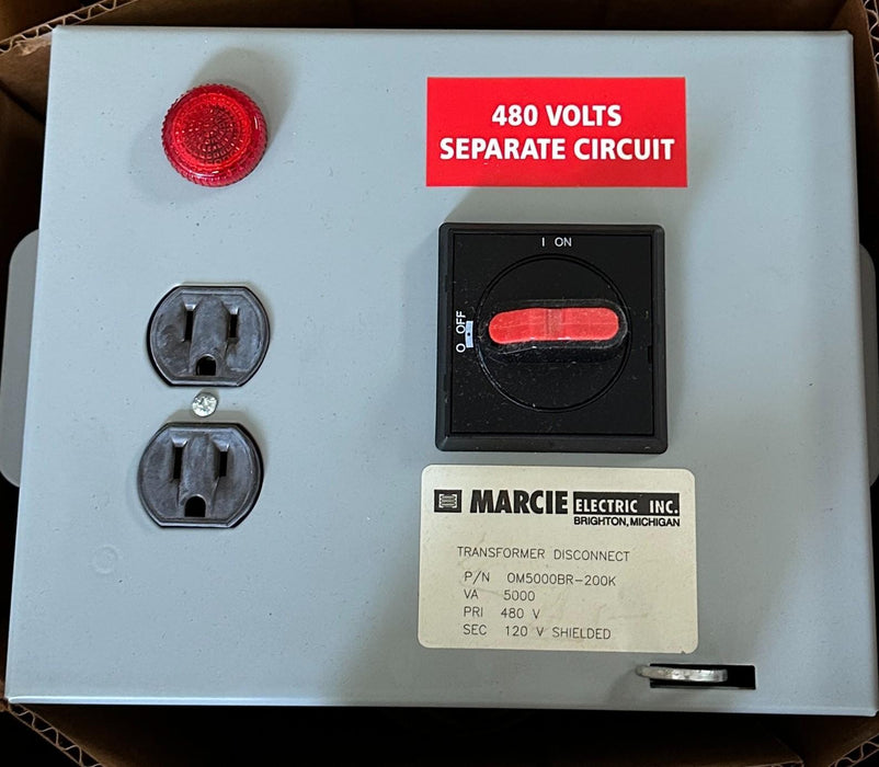 MARCIE ELECTRIC OM5000BR-200K / OM5000BR200K TRANSFORMER DISCONNECT 5000VA NSMP