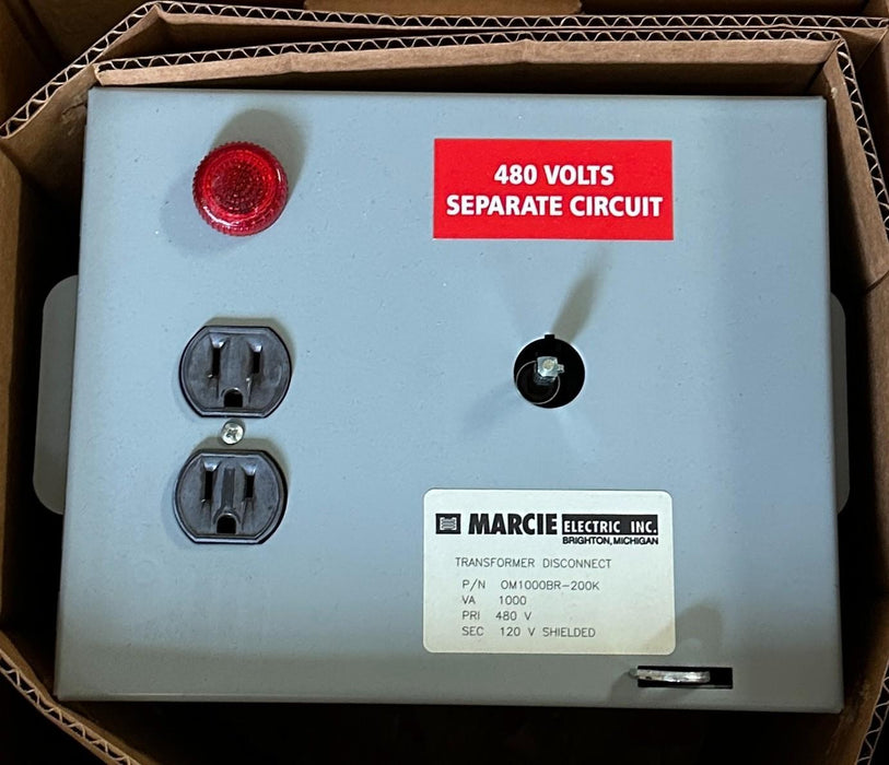 MARCIE ELECTRIC OM1000BR-200K / OM1000BR200K TRANSFORMER DISCONNECT 1000VA NSMP