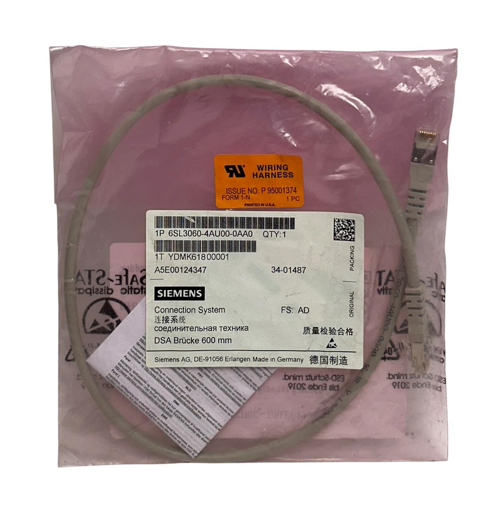 SIEMENS 6SL3060-4AU00-0AA0 / 6SL30604AU000AA0 SINAMICS D-CLiQ CABLE 2FT NSFS