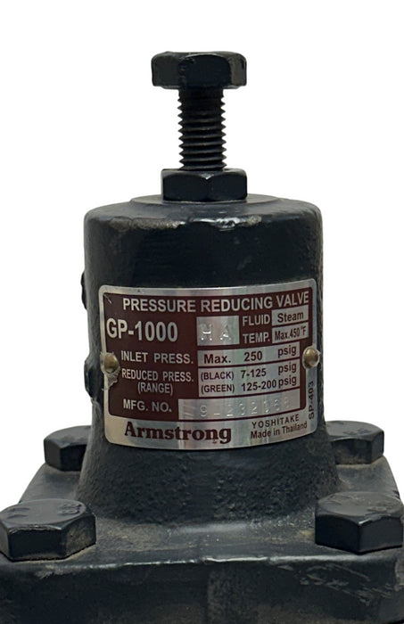 ARMSTRONG GP-1000 HA PRESSURE REDUCING VALVE 1-1/4'' GP-1000HA / GP1000 NSNP