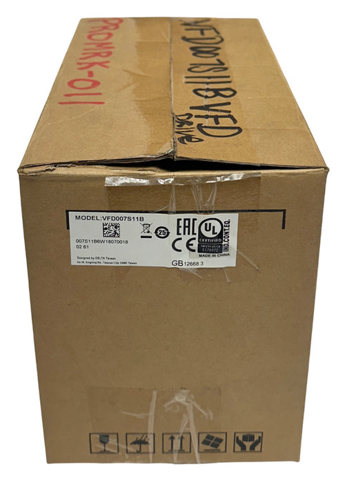 DELTA VFD007S11B S SERIES VARIABLE FREQUENCY DRIVE 0.75kW/1.0HP S1 100-120V NSMP