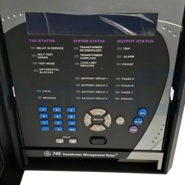 GE MULTILIN 745 TRANSFORMER PROTECTION RELAY 745-W2-P5-G5-HI-T w/SR745-CASE NSMP