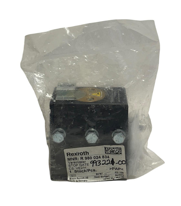 BOSCH REXROTH VE/2H / R980024834 PNEUMATIC STOP GATE VE2H OEM NSFS