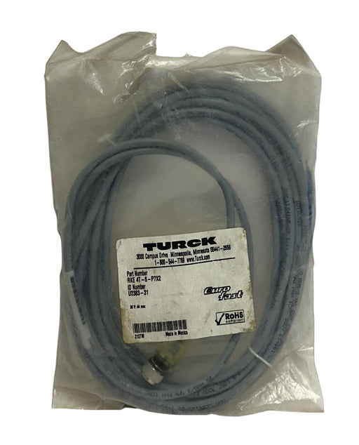 TURCK RKE 4T-5-P7X2 / U2283-31 EUROFAST SINGLE-ENDED CORDSET 30V 5M NSMP