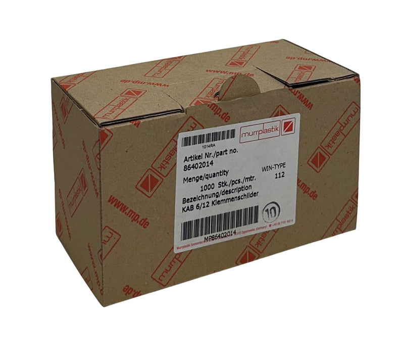 1000 MURRPLASTIK 86402014 / MP86402014 / KAB 6/12 TERMINAL BLOCK LABELS OEM NSMP