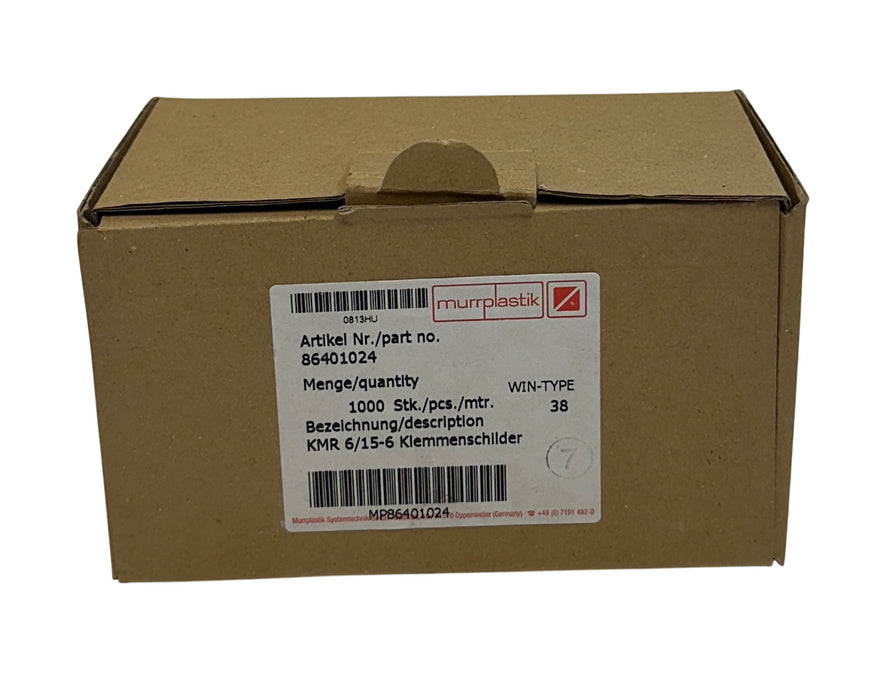 792 MURRPLASTIK 86401024 / MP86401024 / KMR 6/15-6 TERMINAL LABELS OEM NSMP