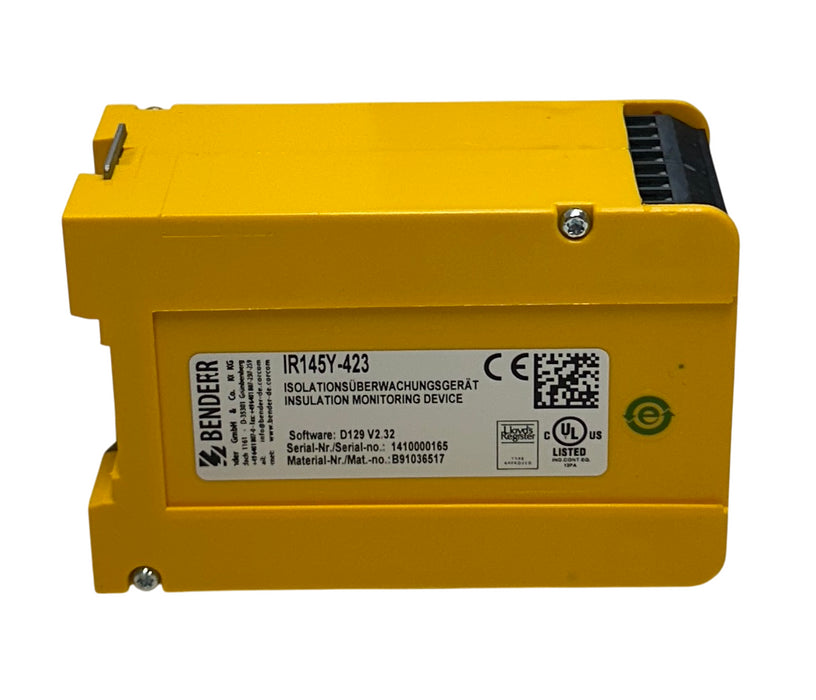 BENDER IR145Y-423 / B91036517 INSULATION MONITORING ISOMETER D129 V2.32 NSMP