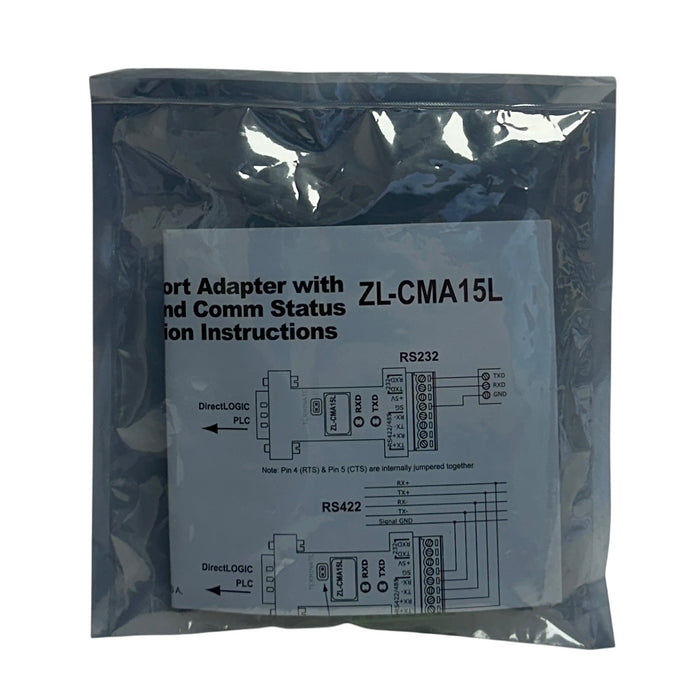 AUTOMATIONDIRECT ZIPLink ZL-CMA15L / ZLCMA15L COMM PORT ADAPTER 15-PIN LEDS NSFS