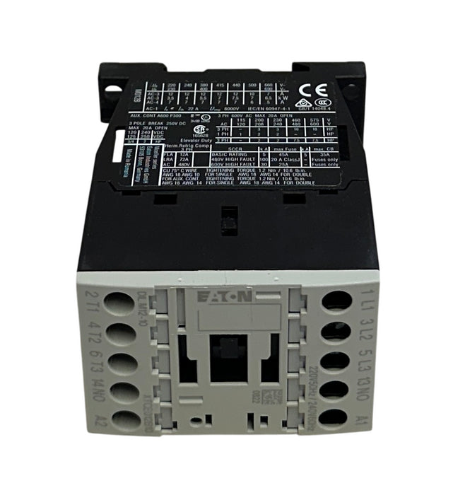 EATON XTCE012B10B-GR1 / DIL M12-10 / XTCE012B10B CONTACTOR 3-3016-046A 3P NSMP