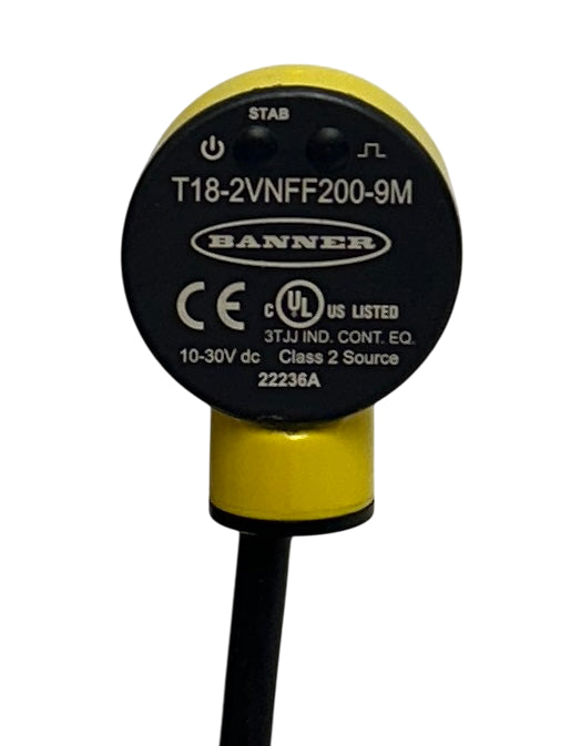 BANNER T18-2VNFF200-9M / 802678 WASHDOWN SENSOR / HARSH ENVIRONMENTS 200mm NSMP