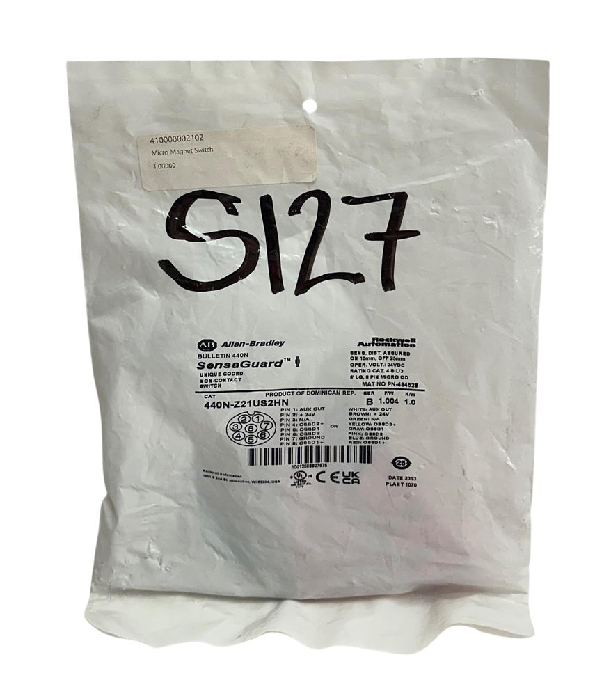 ALLEN BRADLEY 440N-Z21US2HN /B BULLETIN 440N SensaGuard UNIQUE CODED SWITCH NSFS
