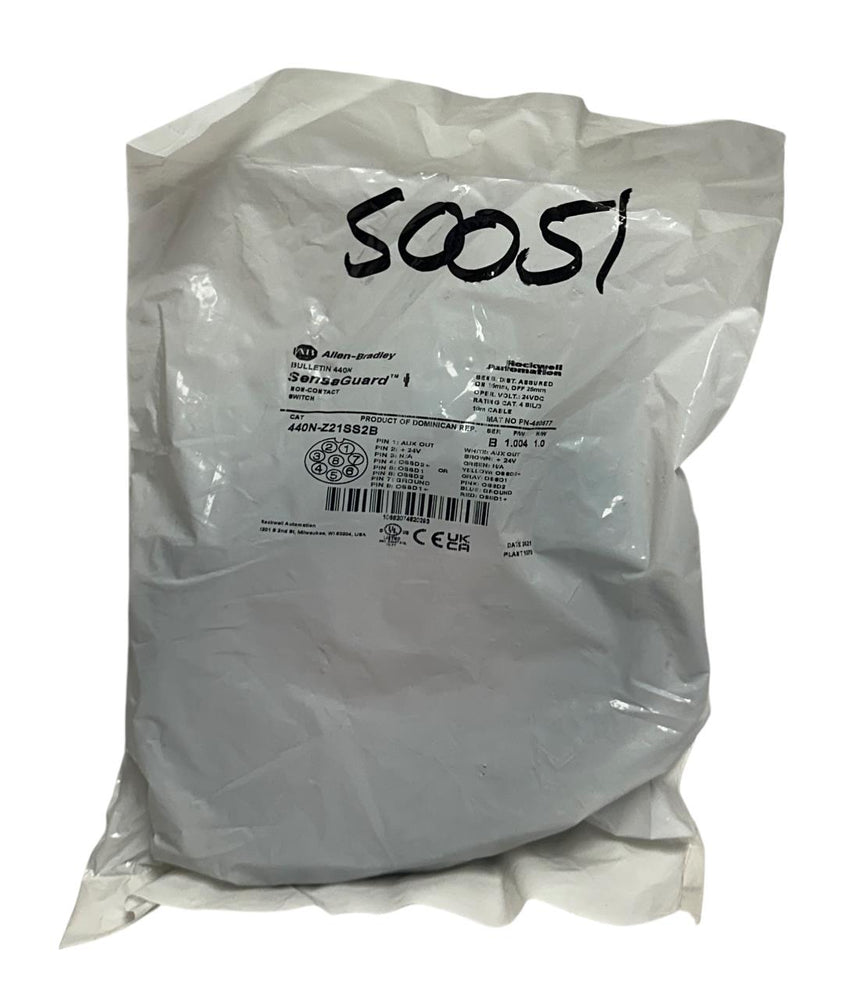 ALLEN BRADLEY 440N-Z21SS2B /B SensaGuard NON-CONTACT SWITCH 24VDC 10M CABLE NSFS