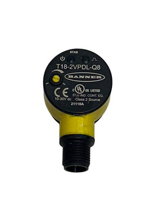 BANNER T18-2VPDL-Q8 / 802640 WASHDOWN PHOTOELECTRIC SENSOR T18-2 SERIES PNP NSMP
