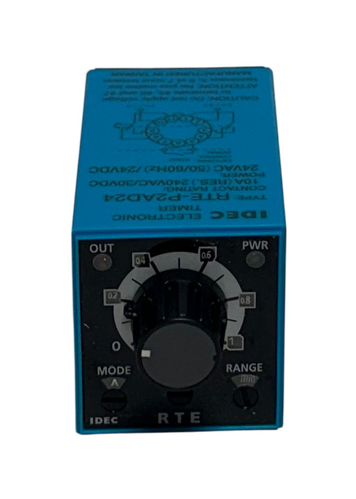 IDEC RTE-P2AD24 / RTEP2AD24 ELECTRONIC TIMER / TIME DELAY RELAY 24VAC/DC NSMP