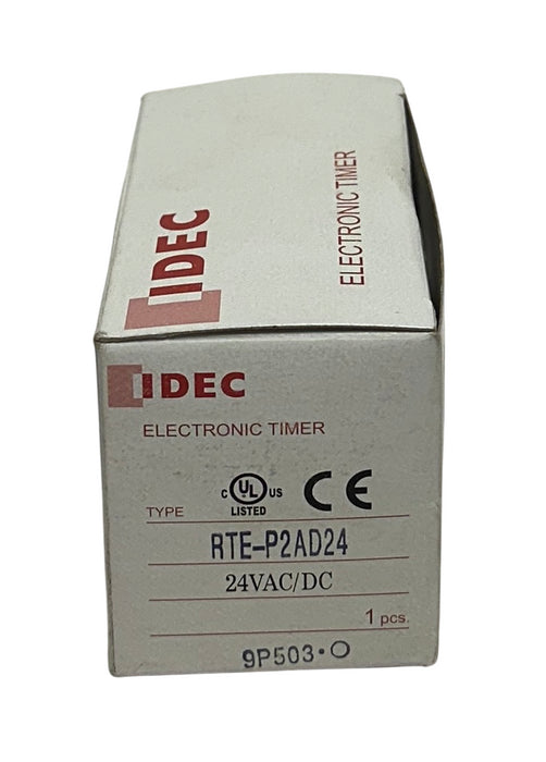 IDEC RTE-P2AD24 / RTEP2AD24 ELECTRONIC TIMER / TIME DELAY RELAY 24VAC/DC NSMP