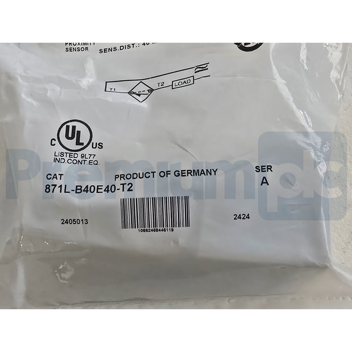 Allen Bradley 871L-B40E40-T2 /A Inductive Proximity Sensor 2-Wire 40MM NSFS