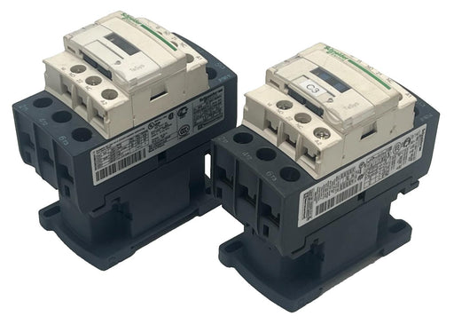 LOT OF 2 Schneider Electric LC1D32G7 32A 3‑Pole (3NO)  IEC Contactor 120VAC NSNP