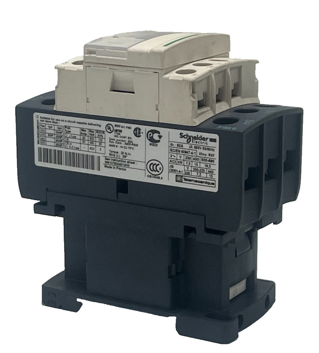 LOT OF 2 Schneider Electric LC1D32G7 32A 3‑Pole (3NO)  IEC Contactor 120VAC NSNP