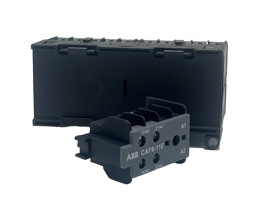 ABB VB7-30-10 MINI CONTACTOR 3-Pole + 1 Aux, W/ AUXILIARY CONTACT CAF6-11E, NSNP