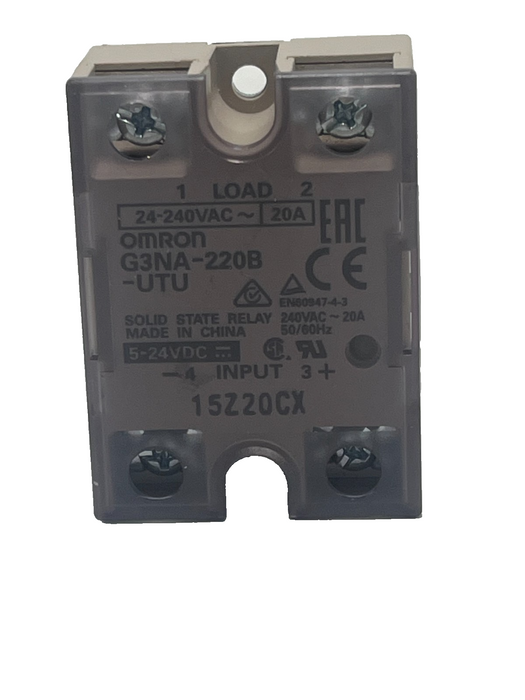 LOT OF 2 NEW OMRON G3NA-220B-UTU SOLID STATE RELAY DC5-24VDC (1 NSMP, 1 NSNP)
