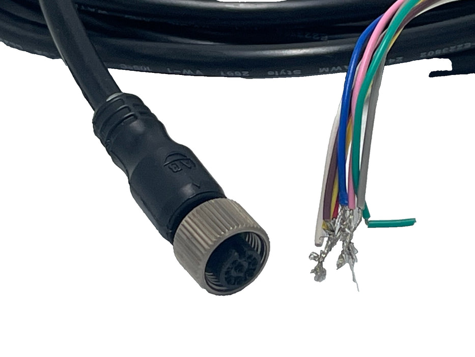 Allen-Bradley 889D-F8AB-5 Ser B 8-Pin DC Micro M12 Female Straight Cordset 5 m