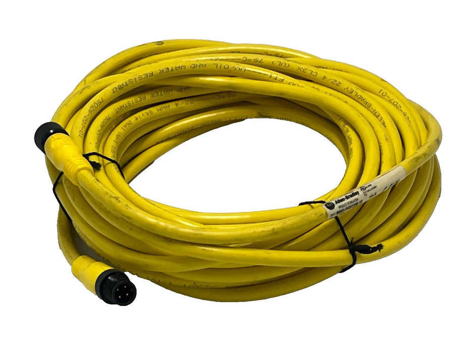 ALLEN BRADLEY 889D-F4ECDM-10 SER B MICRO CABLE FEMALE TO MALE STRAIGHT 4PIN 10M