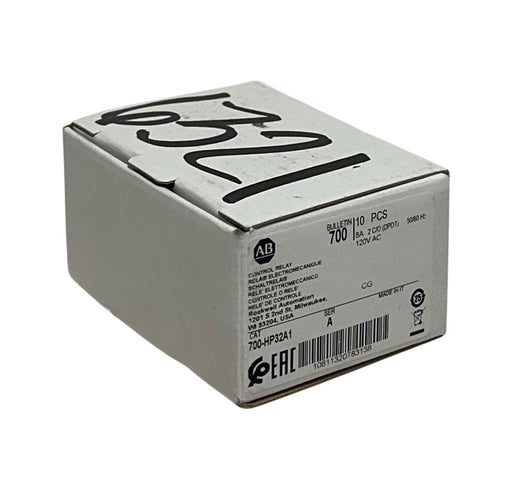 9 ALLEN BRADLEY 700-HP32A1 /A BULLETIN 700 CONTROL RELAYS 8A 2C/O (DPDT) NSMP