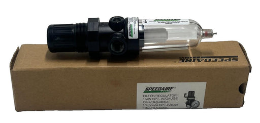 SPEEDAIRE 4ZK76A Filter/Regulator with Gauge ¼″ NPT 5-125 psi 150 psi Max, NSMP