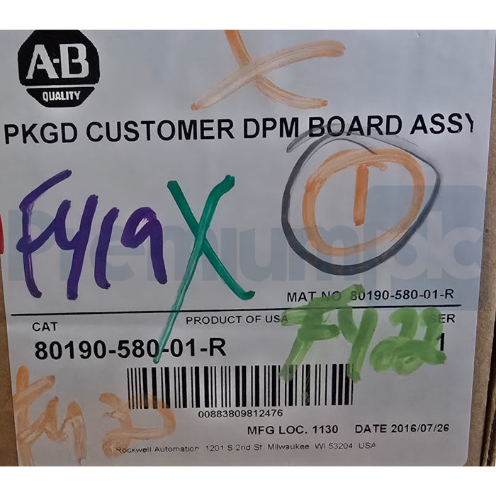 Allen Bradley 80190-580-01-R /1 Drive Processor Board for PowerFlex 7000 NSMP