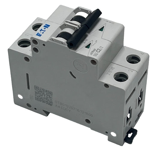 EATON FAZ-C2/2 278748 MINIATURE CIRCUIT BREAKER 2A, 2POLE, DIN RAIL MOUNT FSMP