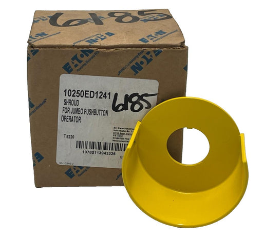 Eaton 10250ED1241 Half Shroud 30.5mm Yellow for Mushroom Pushbutton, NSMP