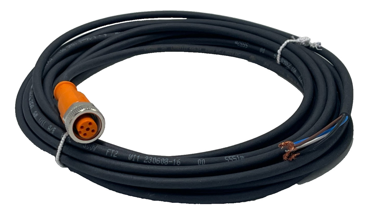 LOT OF 4 IFM ADOGH040MSS0005H04 / EVC002 FEMALE CORDSETS 5M 250VAC/300VDC NSMP