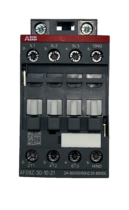ABB AF09Z-30-10-21 Contactor 3Pole 9A 24-60VAC/DC Coil 1NO Aux NSNP